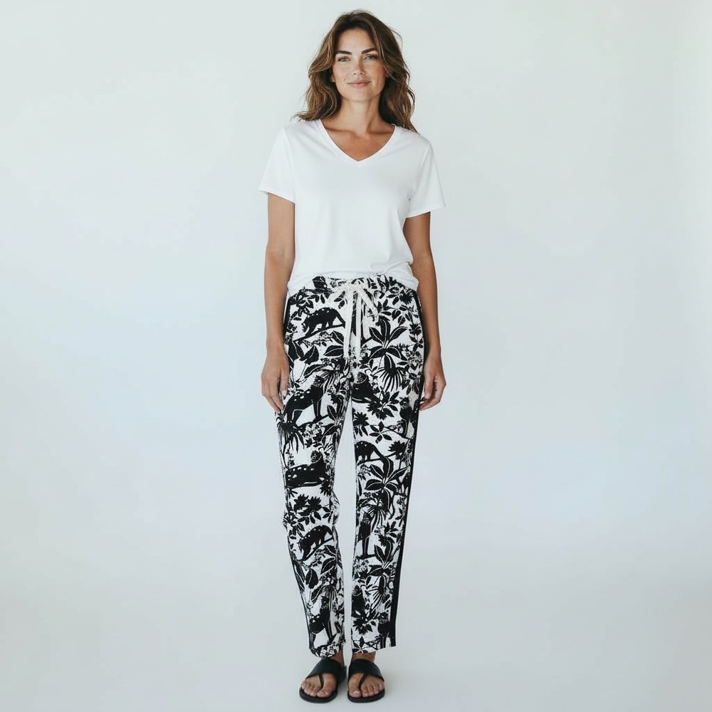 Anthropologie Maeve Tenley Twill CatTrack Pants size M Resort Wear Summer